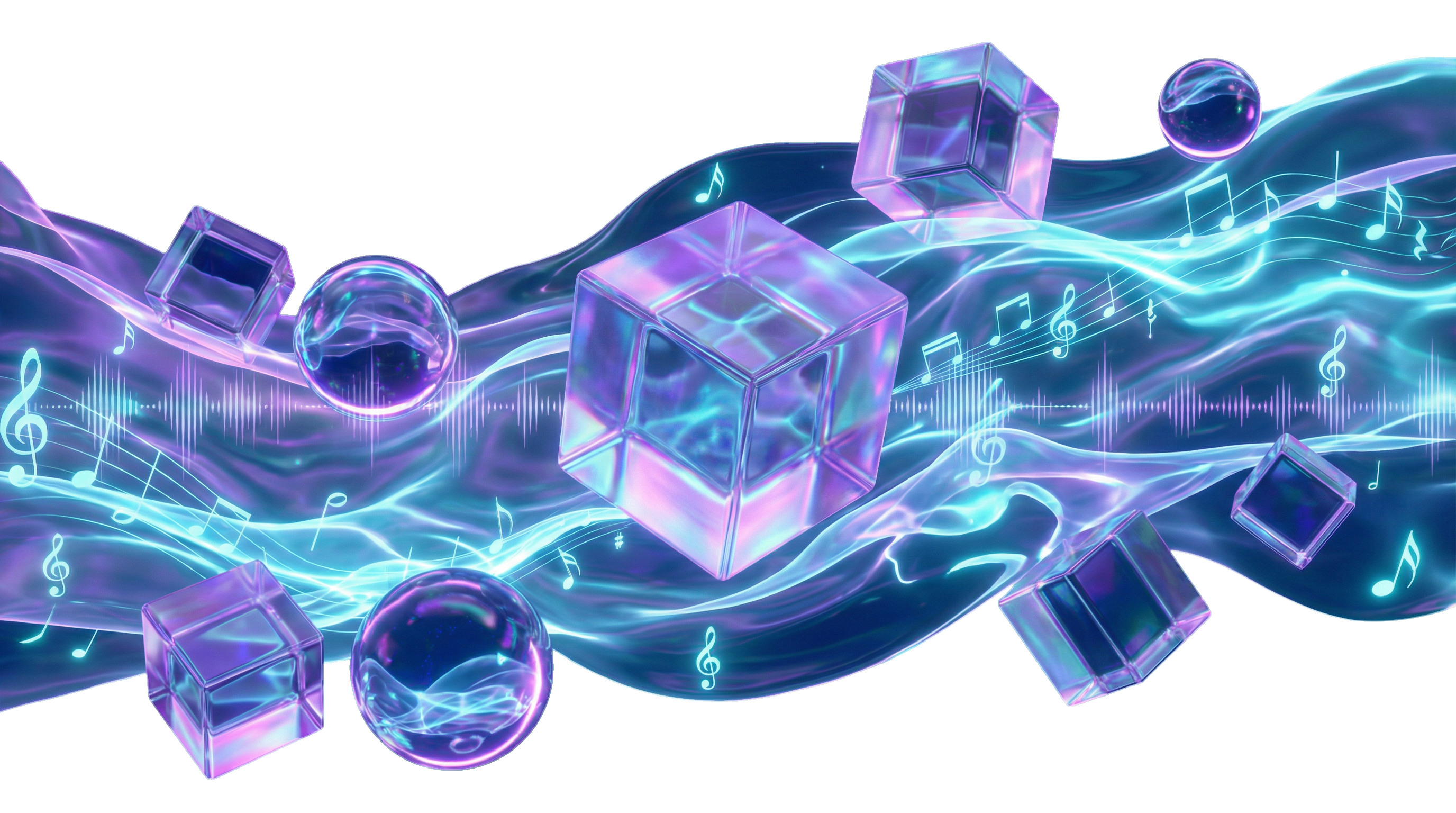 Abstract Music Blockchain Background